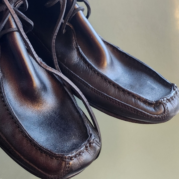 GUCCI Tom Ford RUNWAY '99 Black Lace Up Knee Fringe Leather Moccasin Boots 10m - Picture 5 of 16